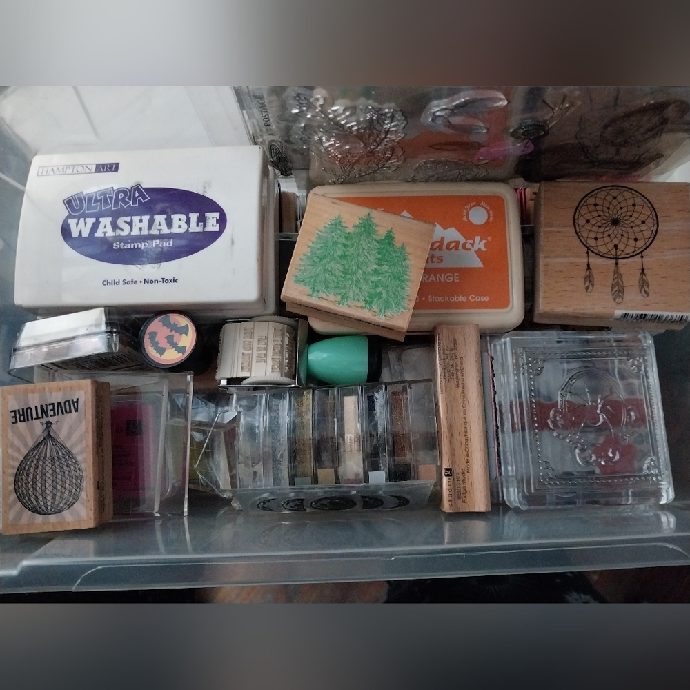 Massive Assorted Stamp And Ink Set with Over 250 Pieces